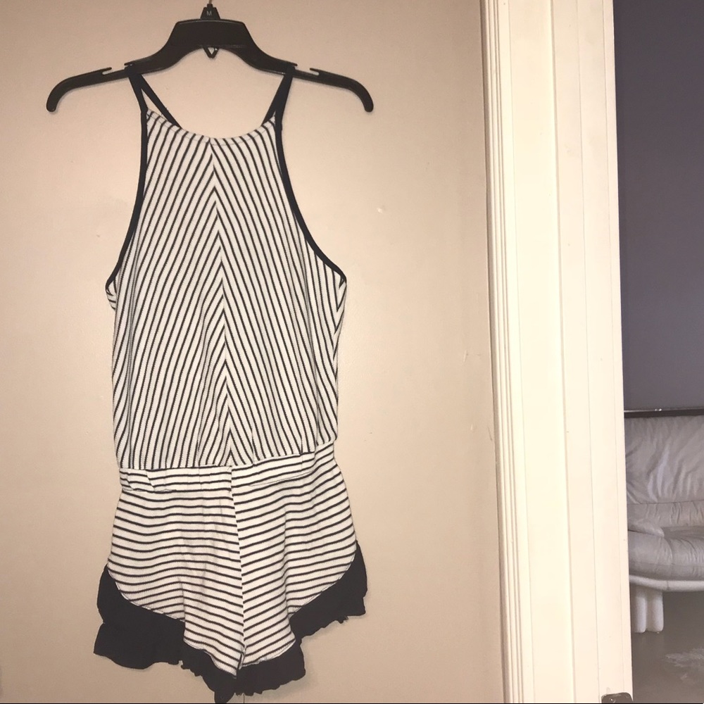 Striped romper